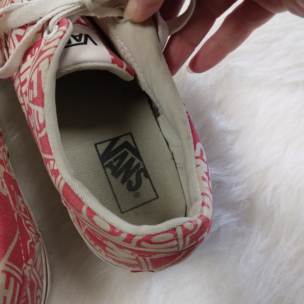 SHOES Vans Off the Wall logo print shoes, men's 9. - Picture 4 of 16